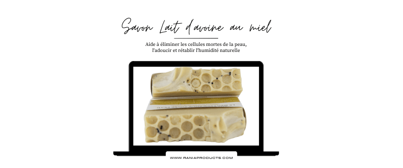 savon lait d'avoine au miel
